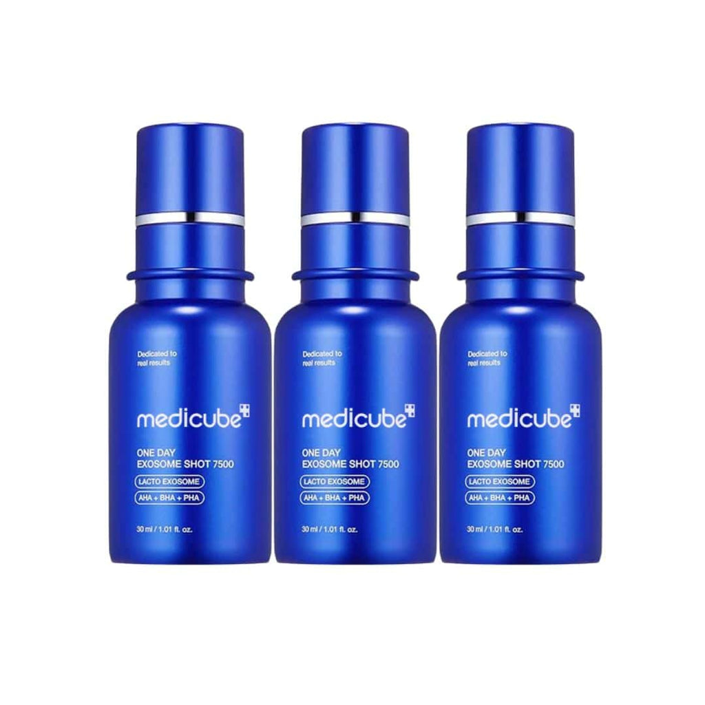 Medicube One Day Exosome Shot Pore Ampoule 7500 – 3 Pack | 3 × 30mL
