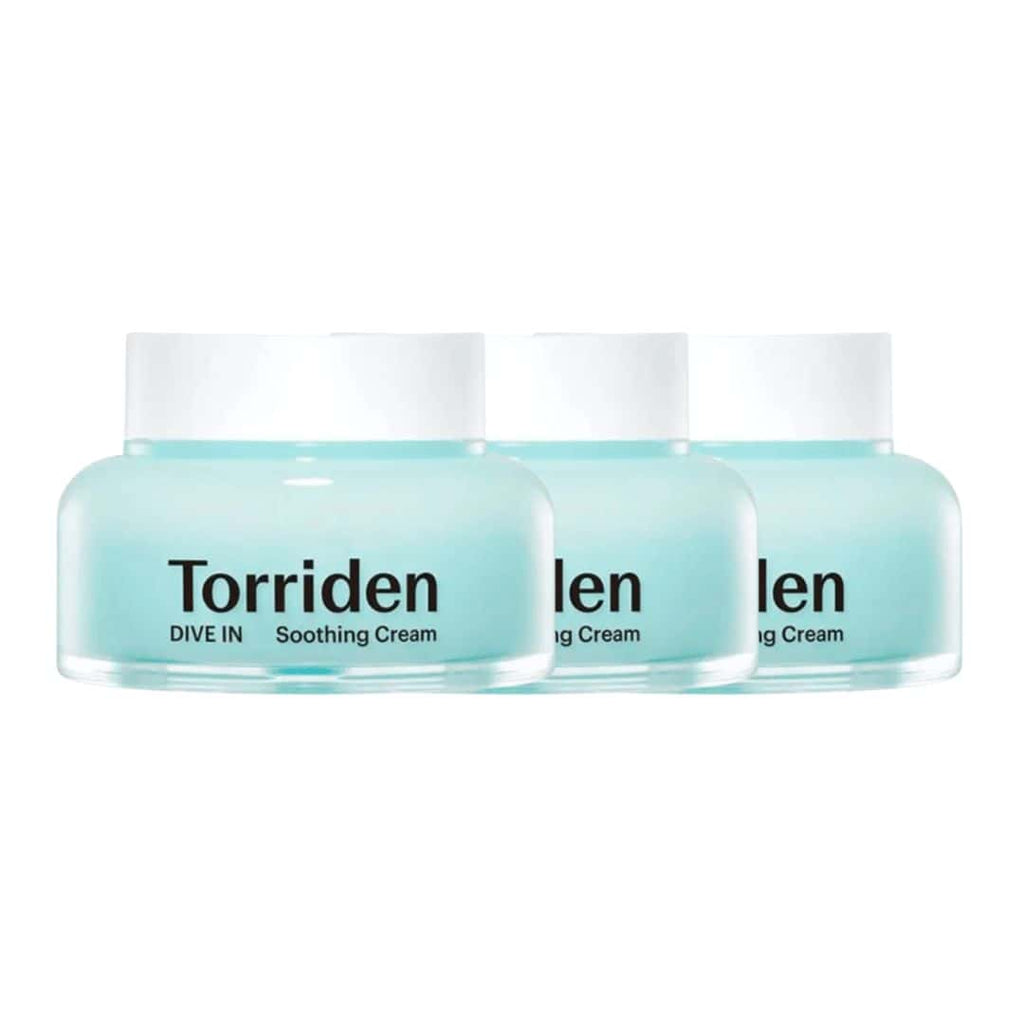Torriden DIVE-IN Hyaluronic Acid Soothing Cream 3-Pack – 3 × 100ml