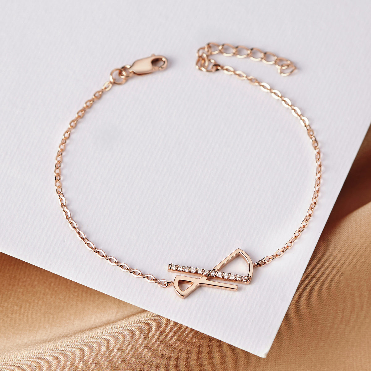 Infinity Charm Sterling Silver Bracelet