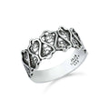 Sterling Silver Lotus Flower Filigree Statement Ring