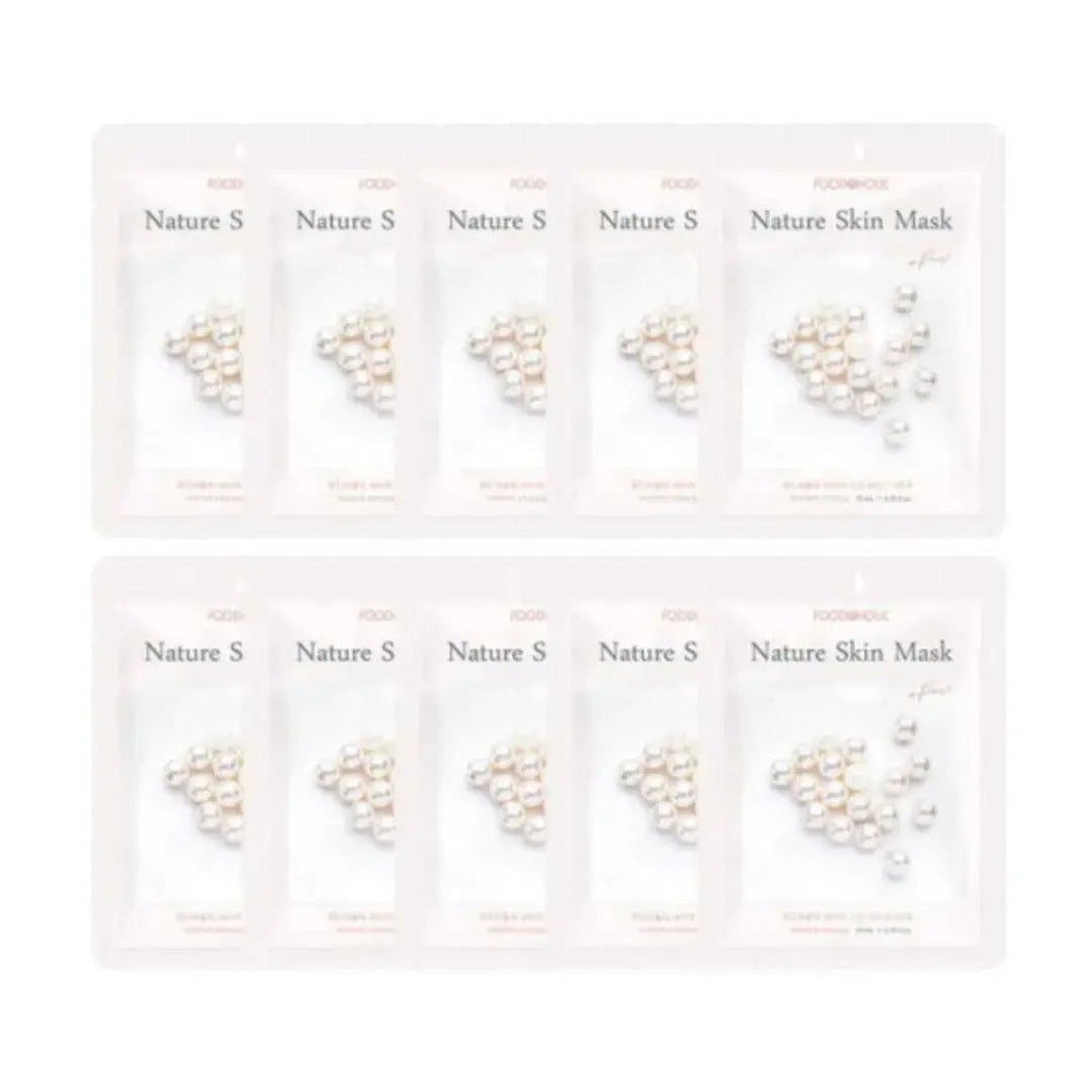 Foodaholic Nature Skin Pearl Radiance Sheet Masks – 10 Pack