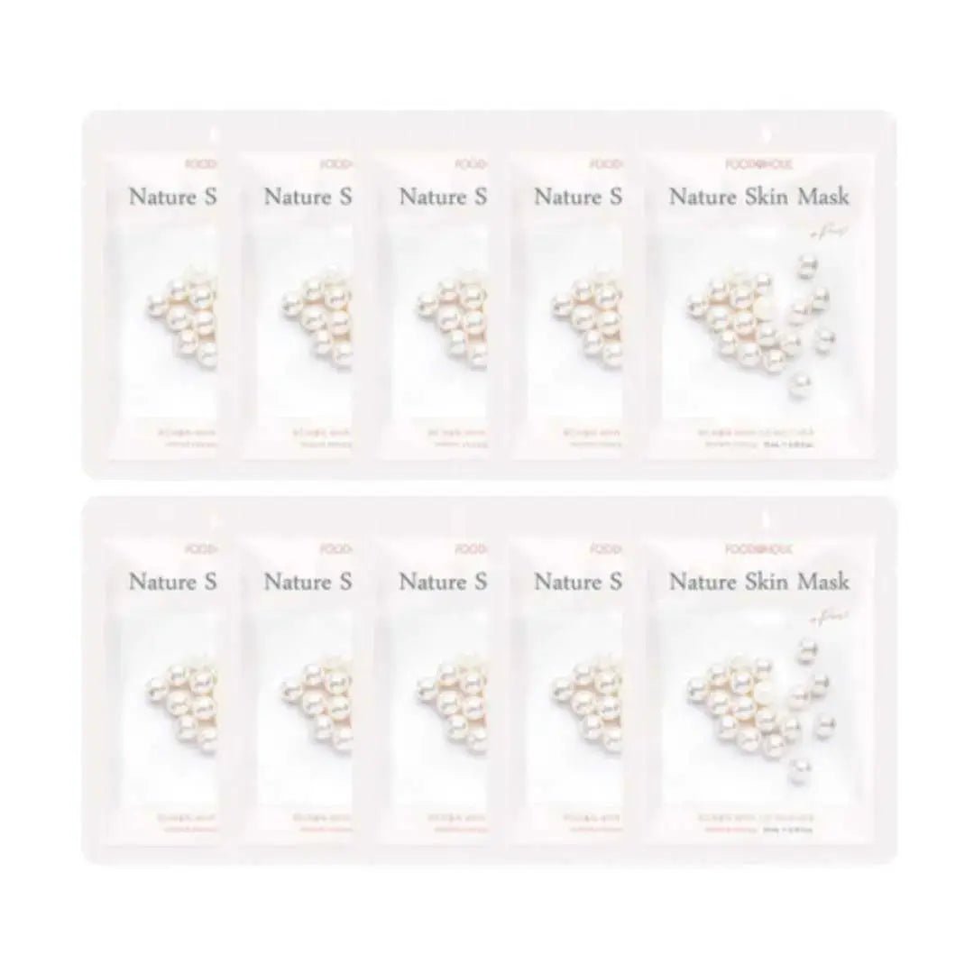 Foodaholic Nature Skin Pearl Radiance Sheet Masks – 10 Pack