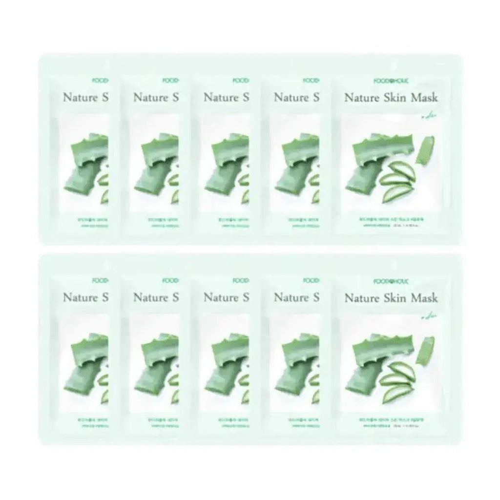 Foodaholic Nature Skin Aloe Soothing Sheet Masks – 10 Pack