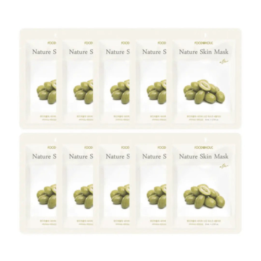 Foodaholic Nature Skin Olive Nourishing Sheet Masks – 10 Pack