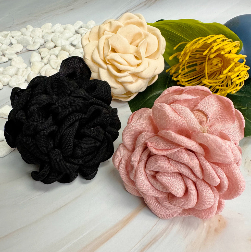 May Rose Double Sided Floral Hair Claw