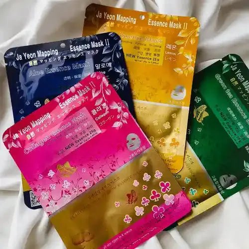 Ja Yeon Mapping Green Tea Purifying Sheet Masks – 5 Pack