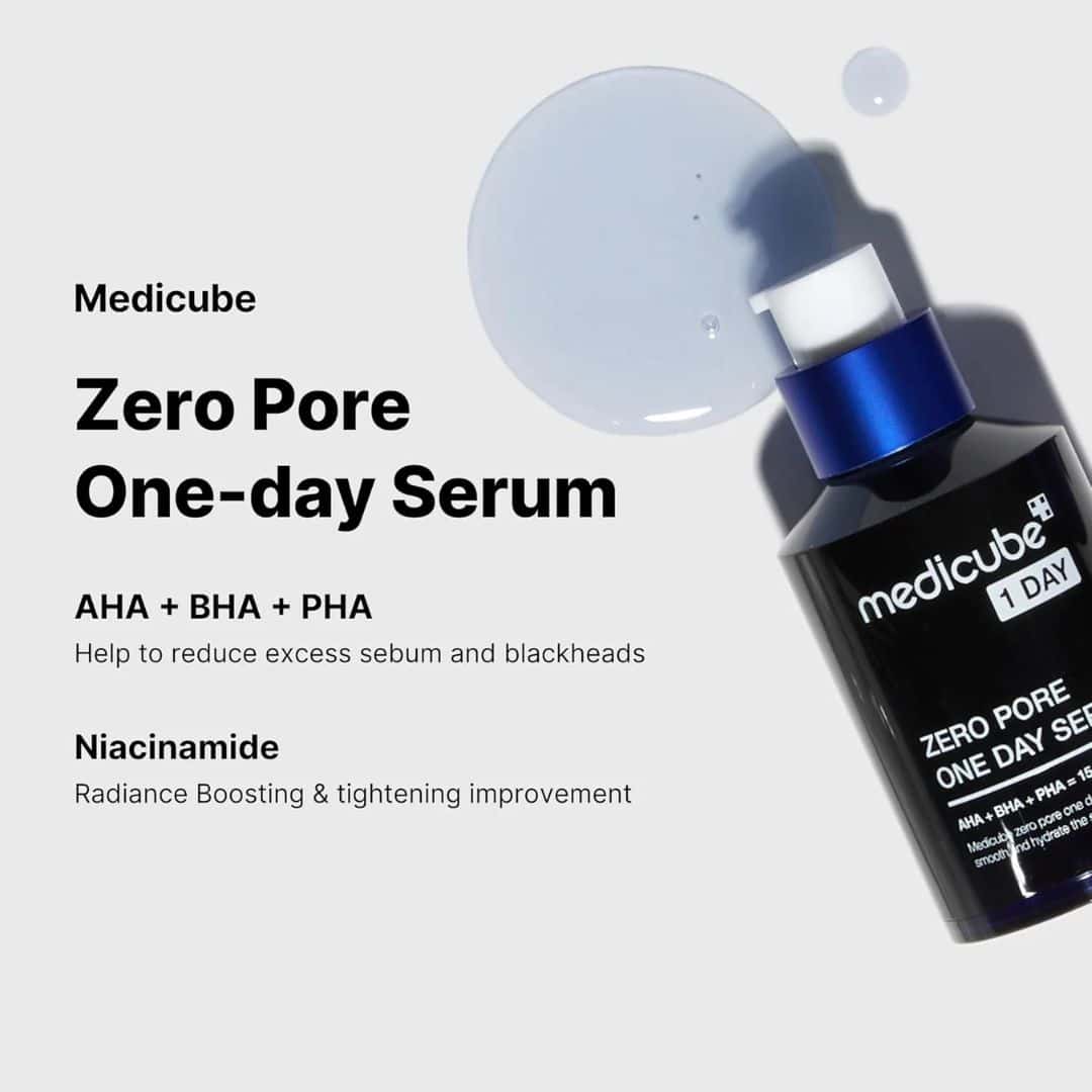 Medicube Zero Pore One Day Serum – 3 Pack | 3 × 30 mL