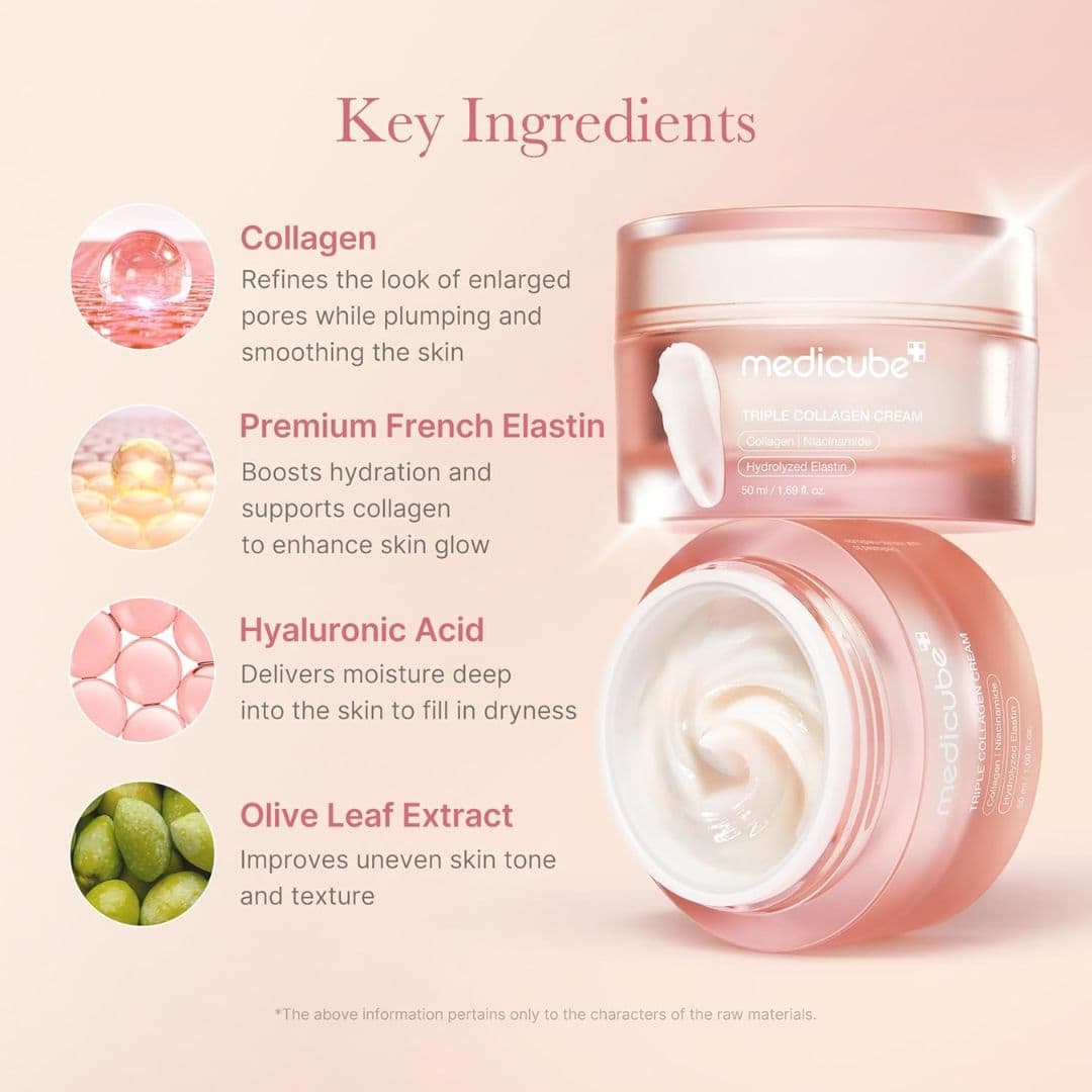 Medicube Triple Collagen Cream – 3 Pack | 3 × 50 mL