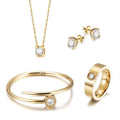 Cubic Zirconia Jewelry Set – 4 Pieces