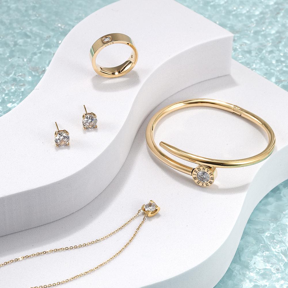 Cubic Zirconia Jewelry Set – 4 Pieces