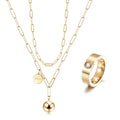 Linear Link Jewelry Set – 3 Pieces