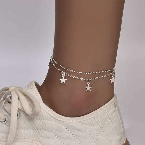 Butterfly Boho Anklet Bracelet With Adjustable Chain
