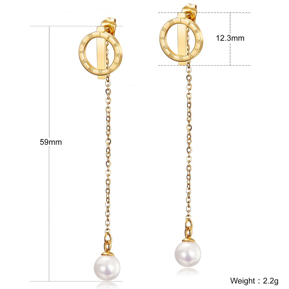 Pearl Front & Back Dangle Earrings