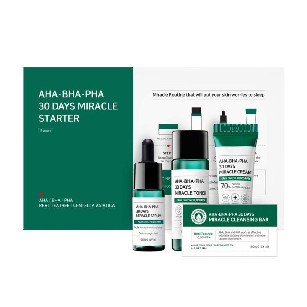 SOME BY MI AHA-BHA-PHA 30 Days Miracle Starter Kit – 4-Piece Set
