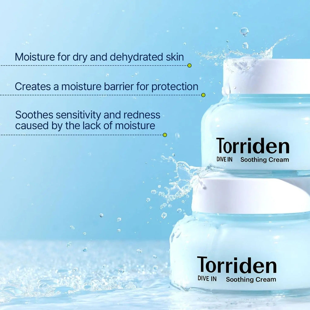 Torriden DIVE-IN Hyaluronic Acid Soothing Cream 3-Pack – 3 × 100ml