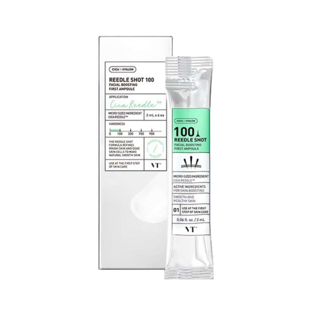 VT Reedle Shot 100 Facial Boosting Ampoule – 2 mL × 6