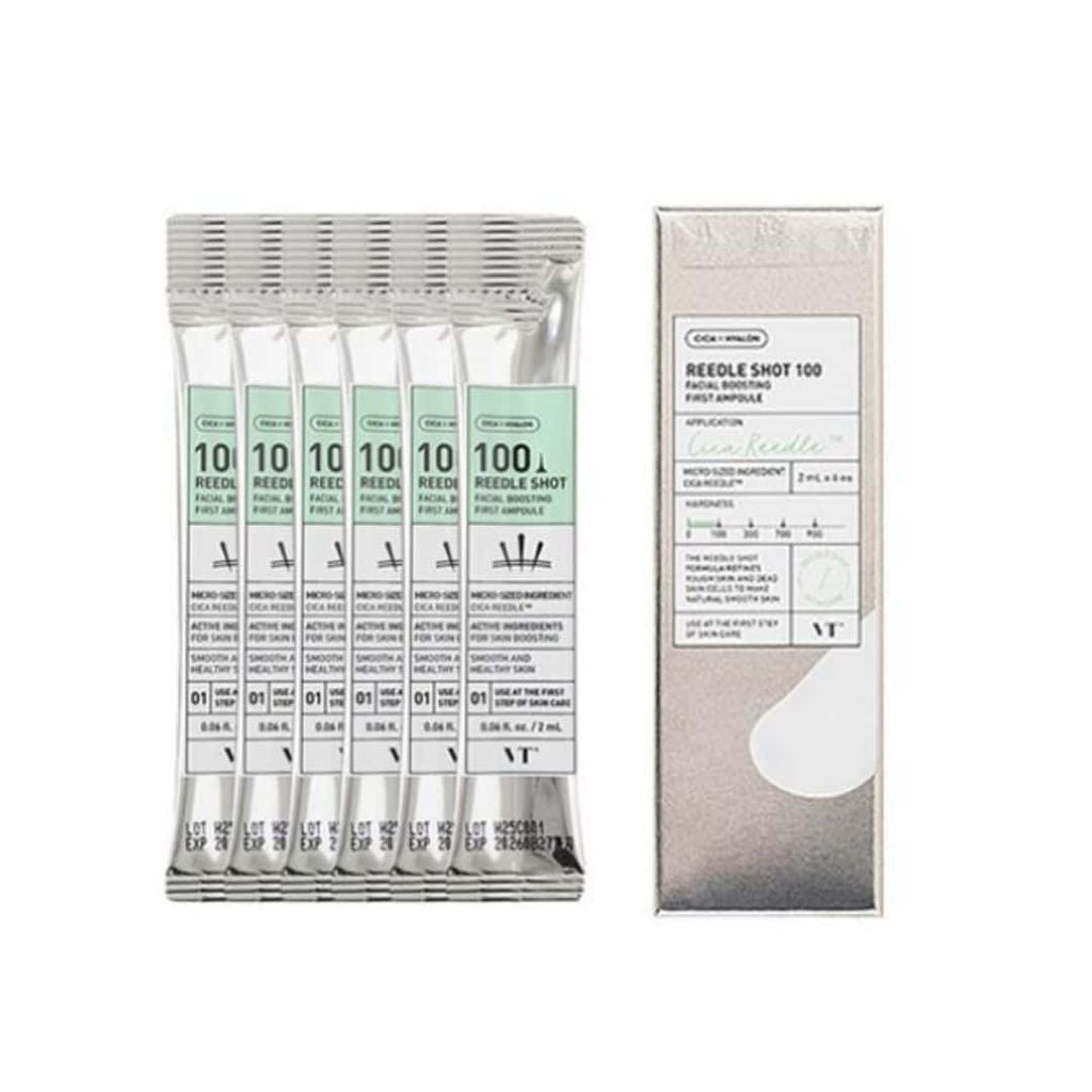VT Reedle Shot 100 Facial Boosting Ampoule – 2 mL × 6