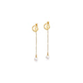 Pearl Front & Back Dangle Earrings