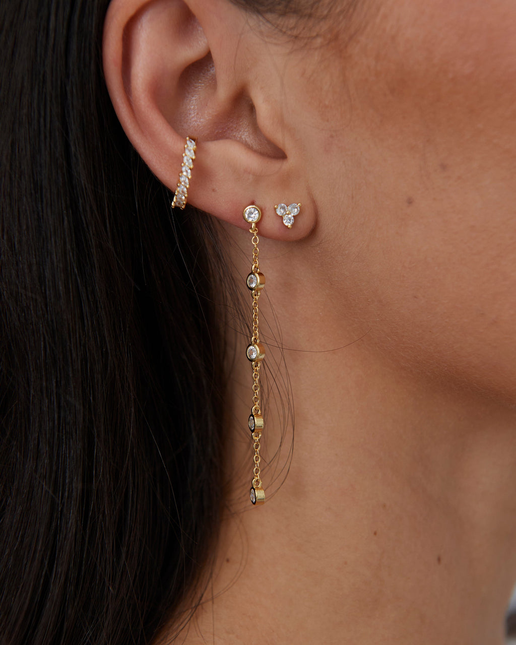 Capri Gold Drop Earrings