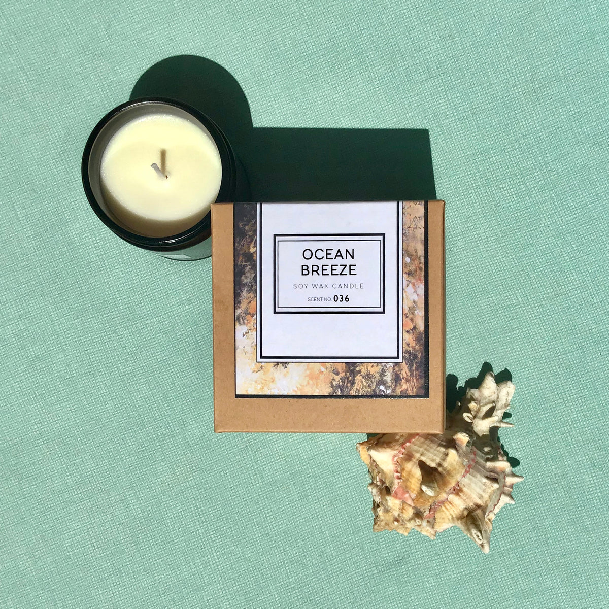 Ocean Breeze Scented Soy Candle