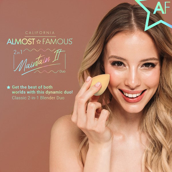 Almost Famous HQ Makeup Blender Sponges – 2-Pack, Nude