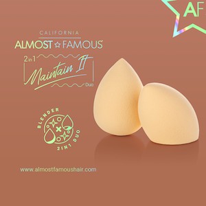 Almost Famous HQ Makeup Blender Sponges – 2-Pack, Nude