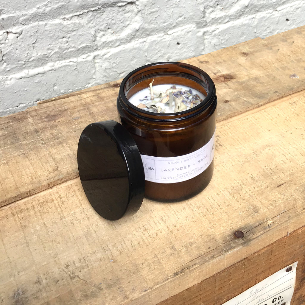 Lavender & White Sage Soy Candle