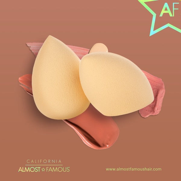 Almost Famous HQ Makeup Blender Sponges – 2-Pack, Nude