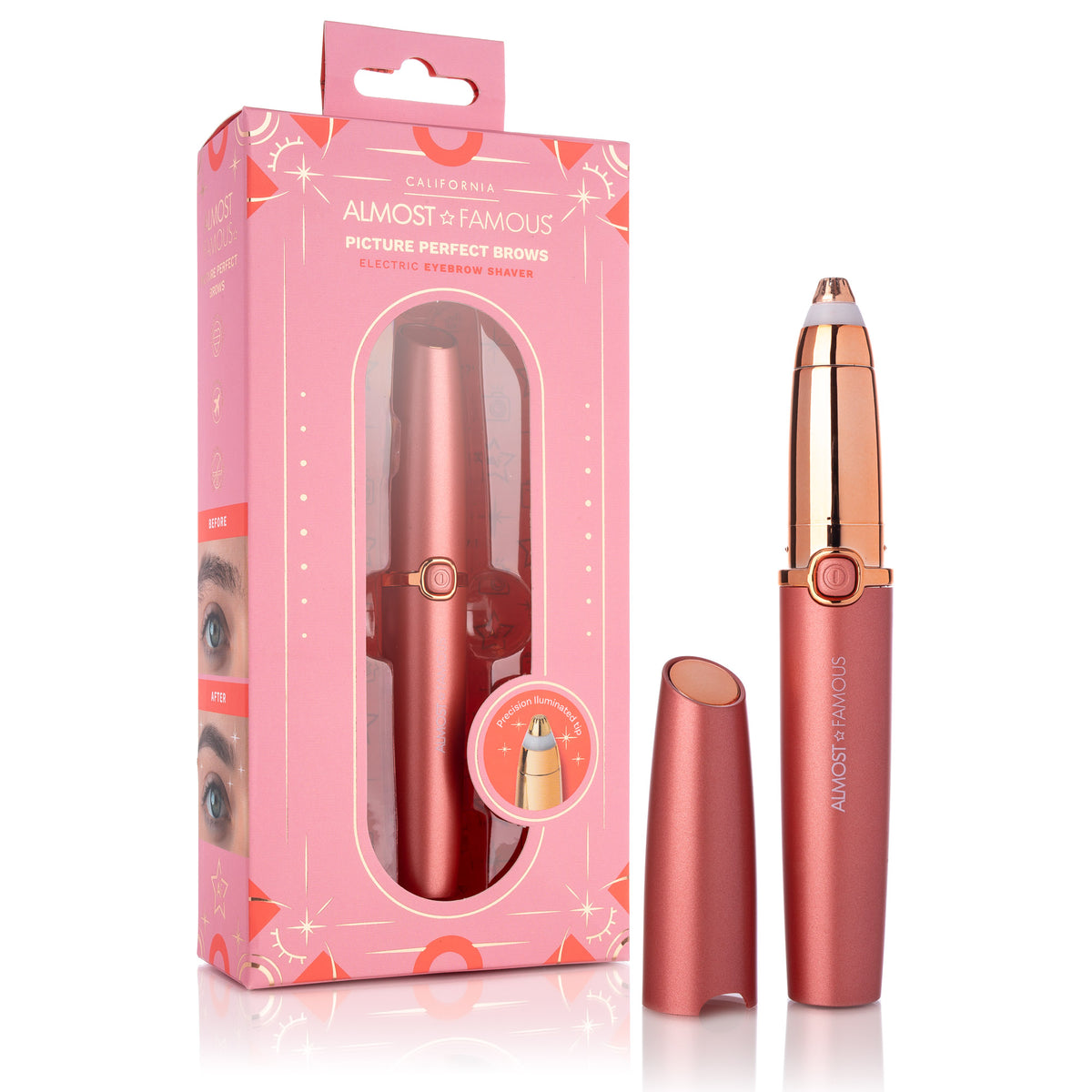 Almost Famous Precision Brow Shavers – LED Eyebrow Trimmers