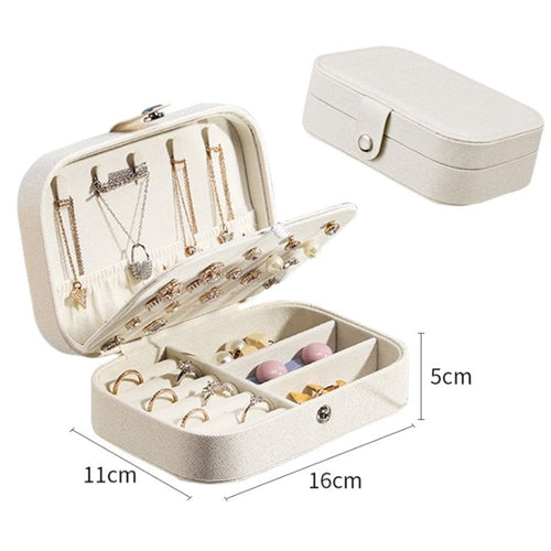 Portable Jewelry Organizer Travel Case – Compact Jewelry Storage Box