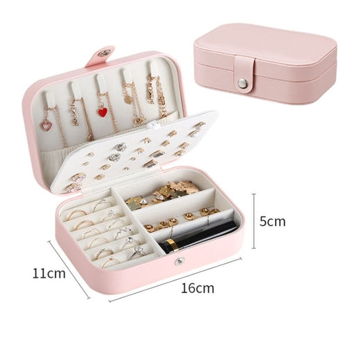 Portable Jewelry Organizer Travel Case – Compact Jewelry Storage Box
