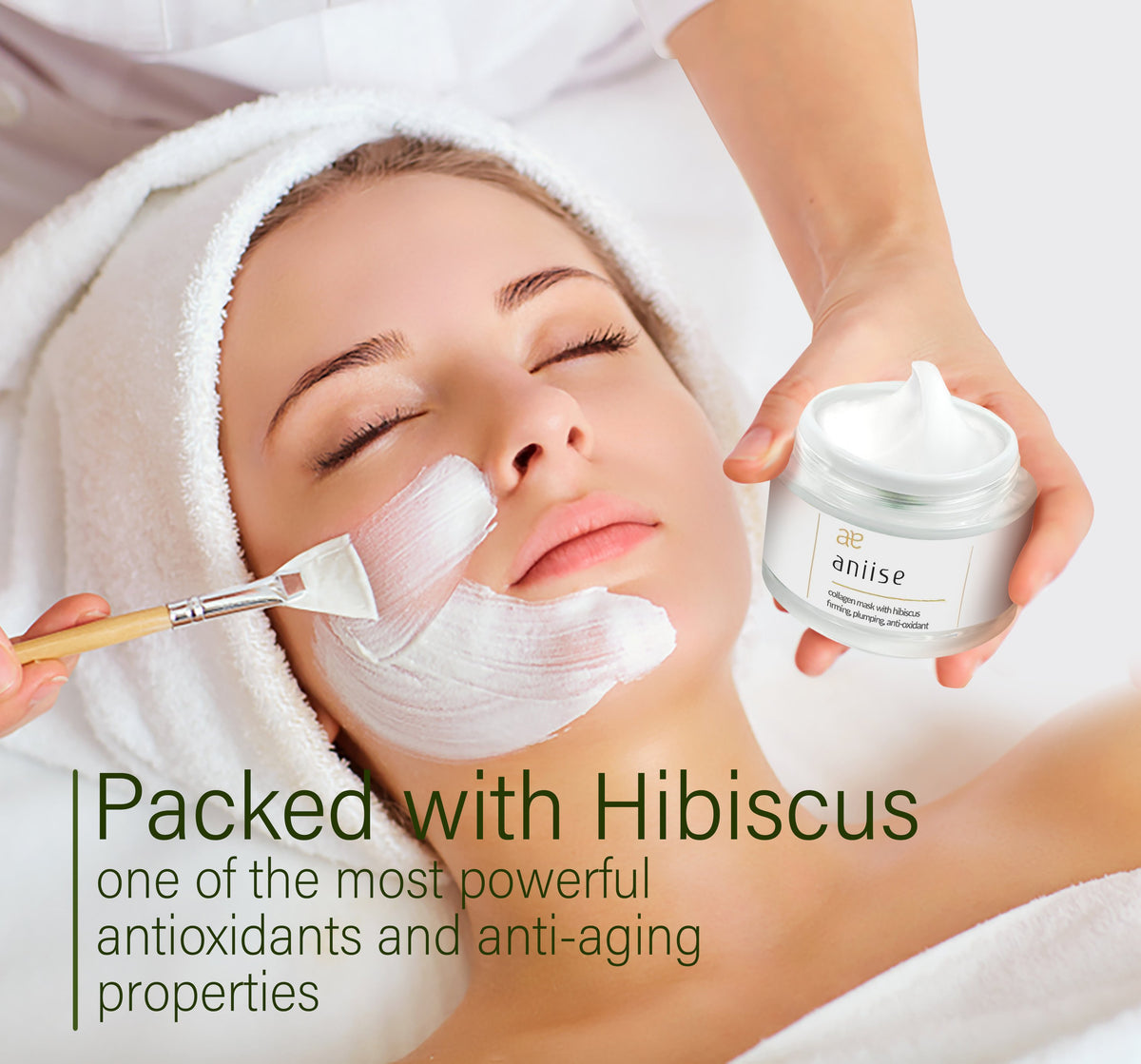 Aniise Hibiscus & Collagen Radiance Facial Mask