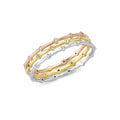 Dainty Crystal Stacking Ring Set – 3 Pieces